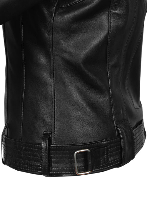 (image for) Thick Black Rachel G I Joe The Rise of Cobra Leather Jacket - Click Image to Close