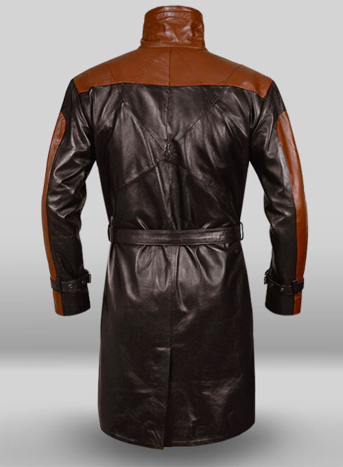 Aiden Pearce Watch Dog Leather Trench Coat : LeatherCult