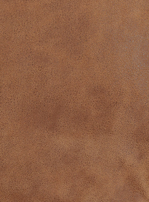 (image for) Light Vintage Tan Hide Leather Fighter T-Shirt Jacket - Click Image to Close