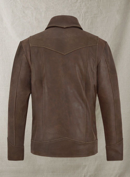 (image for) Vintage Brown Grain X Men Days of Future Past Leather Jacket - Click Image to Close