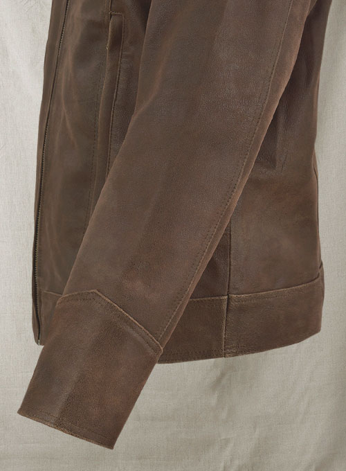 (image for) Vintage Brown Grain X Men Days of Future Past Leather Jacket - Click Image to Close