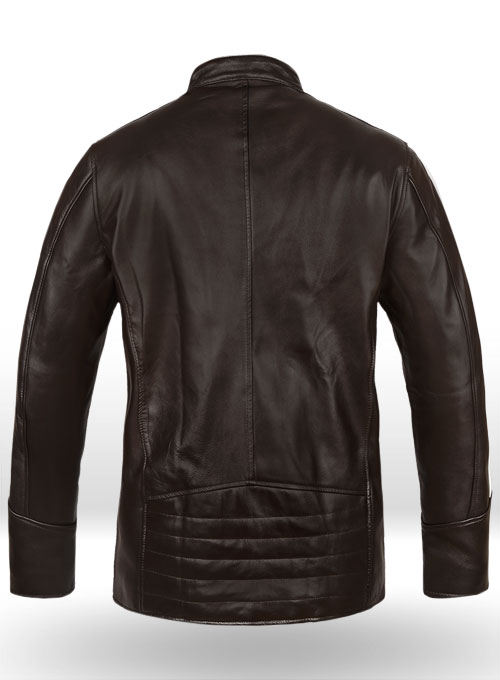 White Stripe Leather Jacket # 100 : LeatherCult